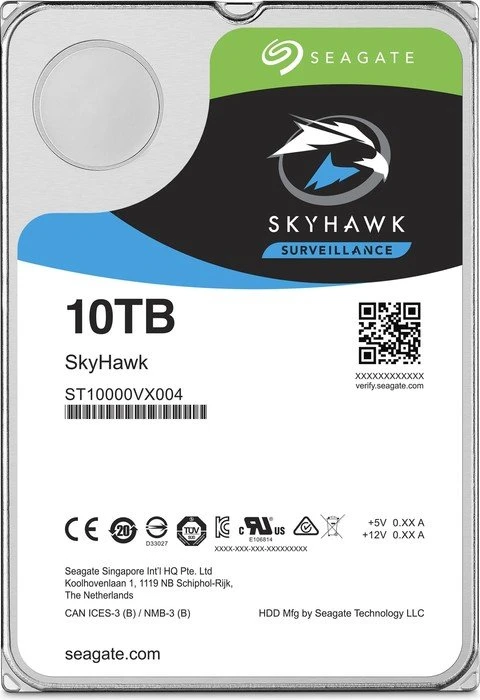 Seagate SkyHawk 10TB, 24/7, 512e / 3.5" / SATA 6Gb/s