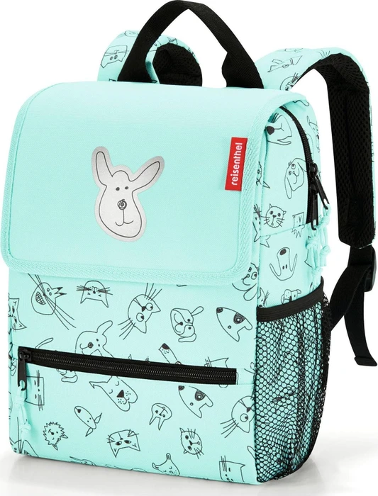 Reisenthel Backpack Kids cats and dogs mint Kindergartenrucksack