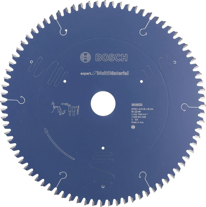 Bosch Professional Expert for Multi Material Kreissägeblatt 80Z, 254x1.8x30mm, 1 Stück