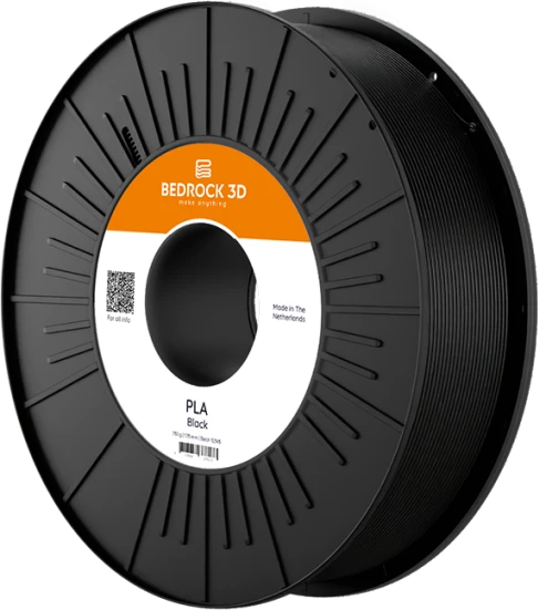 Bedrock3D PLA, schwarz, Spule, 2.85mm, 8.50kg (PLA-0002b850)