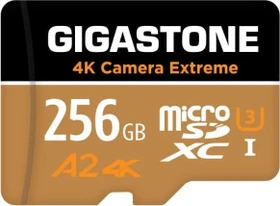 Gigastone 4k Camera Extreme R100/W60 256GB Kit, UHS-I U3, A2, Class 10