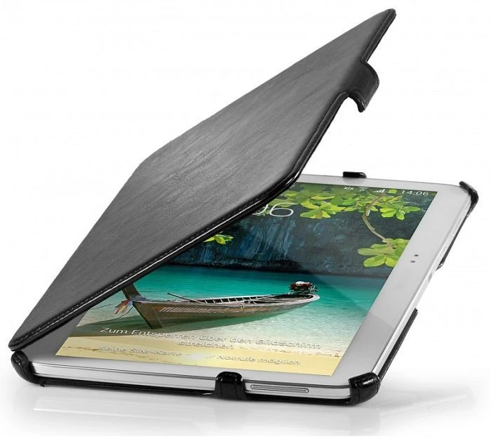 Stilgut UltraSlim Case/Stand für Samsung Galaxy Tab 3 10.1 schwarz/vintage