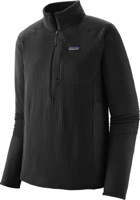 Patagonia R1 Fleece Funktionsshirt langarm schwarz (Herren)