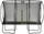Exit Toys Silhouette mit Sicherheitsnetz 214x305cm Trampolin grün (12.93.70.00)