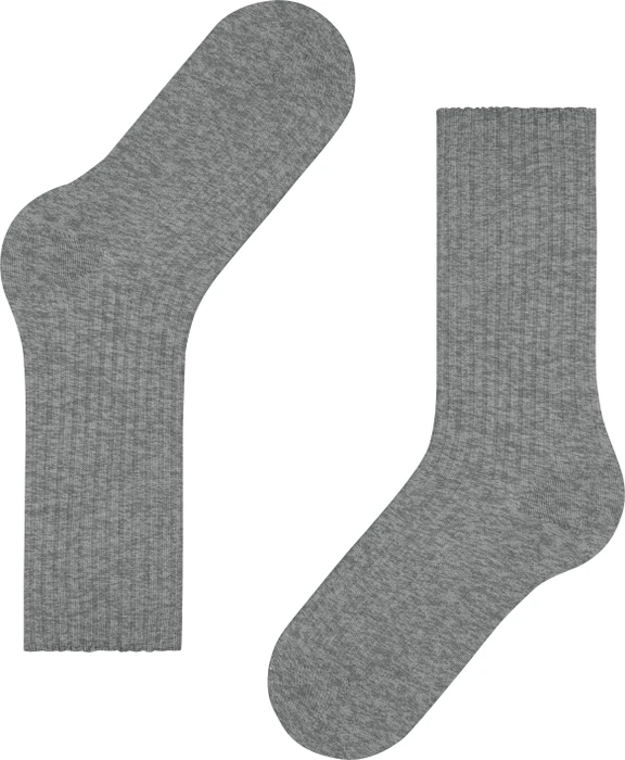 Falke Cosy Wool Boot Socken light greymel. (Damen)