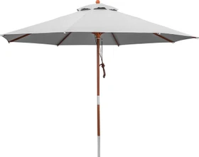 anndora Marktschirm 350cm silbergrau