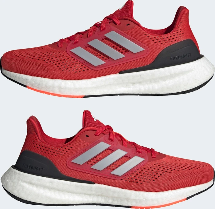 adidas Pureboost 23 better scarlet/silver metallic/cloud white (Herren)