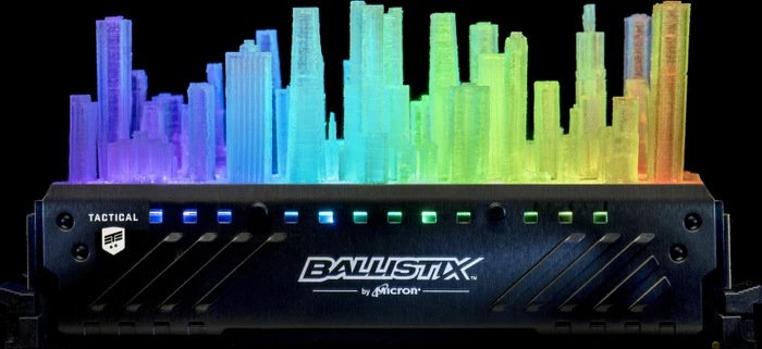 Crucial Ballistix Tactical Tracer RGB UDIMM 64GB Kit, DDR4-2666, CL16-18-18, 2R