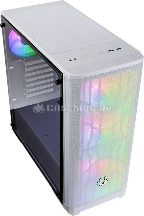 BitFenix Nova Mesh TG 4ARGB, weiß, Glasfenster