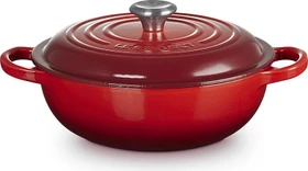 Le Creuset Stew Pot Gusseisen Bräter rund 22cm kirschrot