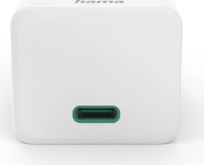 Hama Schnellladegerät USB-C PD/Qualcomm GaN Mini-Ladegerät 30W weiß