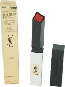 Yves Saint Laurent Rouge Pur Couture The Slim Sheer Matte Lippenstift 108 Rouge De Vetu, 2.2g