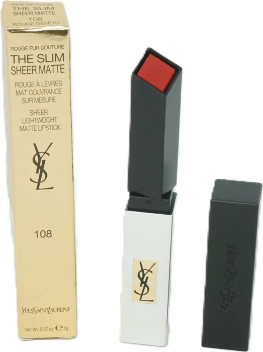 Yves Saint Laurent Rouge Pur Couture The Slim Sheer Matte Lippenstift 108 Rouge De Vetu, 2.2g