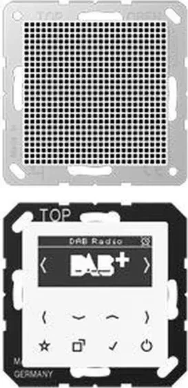 Jung Serie A Smart Radio DAB+ Set Mono, alpinweiß