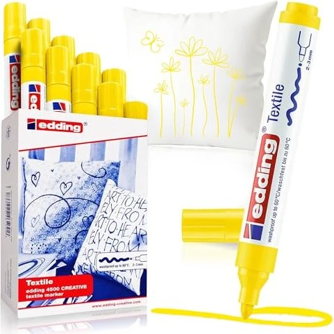 edding 4500 Textilmarker gelb, 10er-Pack