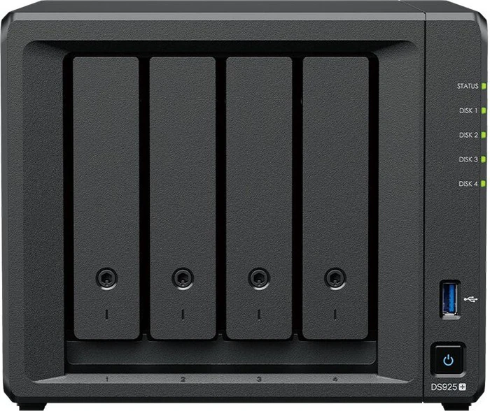 Synology DiskStation DS925+, 4GB RAM ECC, 2x RJ-45 2.5GBase-T, 2x USB-A 3.0