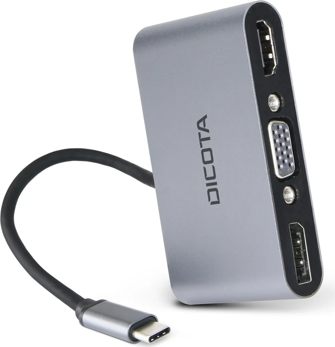 Dicota USB-C Mobile 5-in-1 Mini Docking Station 4K, USB-C 3.0 [Stecker]