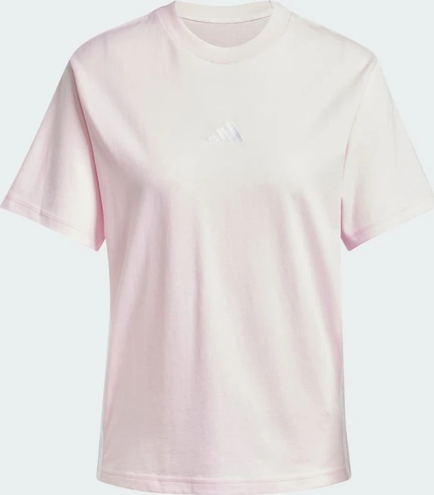 adidas Essentials 3-Streifen Cotton T-Shirt kurzarm clear pink/white (Damen)