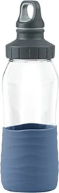 Emsa Drink2Go Glas Trinkflasche 500ml aqua blau