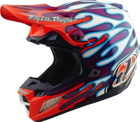 Troy Lee Designs SE5 Carbon Overspray schwarz/gold violett/weiß/rot/blau