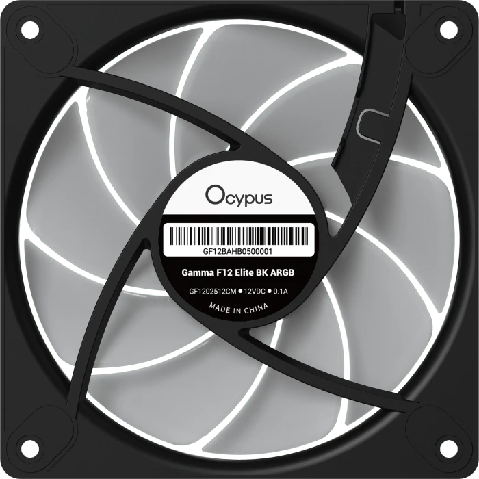 Ocypus Gamma F12 Elite BK ARGB, schwarz, 120mm, 3er-Pack