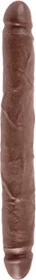 Pipedream King Cock 12" Slim Double Dildo brown