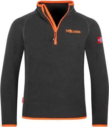 Trollkids Nordland Half Zip Pullover schwarz (Junior)