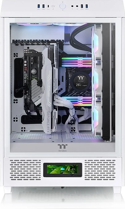Thermaltake LCD Panel Kit 3.9" für Thermaltake The Tower 500, Monitor Kit, Snow