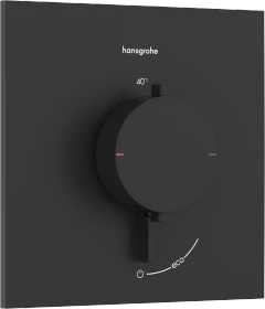 Hansgrohe Ecostat Comfort E Thermostat Unterputz für 1 Verbraucher mattschwarz