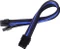 SilverStone PP07-PCIBA, 6/8-Pin PCIe Verlängerung 250mm, sleeved schwarz/blau Vorschaubild
