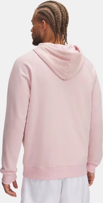 Under Armour Rival Fleece Hoodie prime pink/white (Herren)