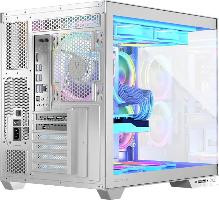 Modecom Volcano Panorama Apex ARGB 7F White, Glasfenster