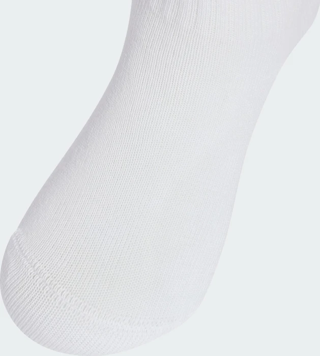 adidas 3-Streifen Crew Socken weiß/schwarz, 6 Paare (Junior)