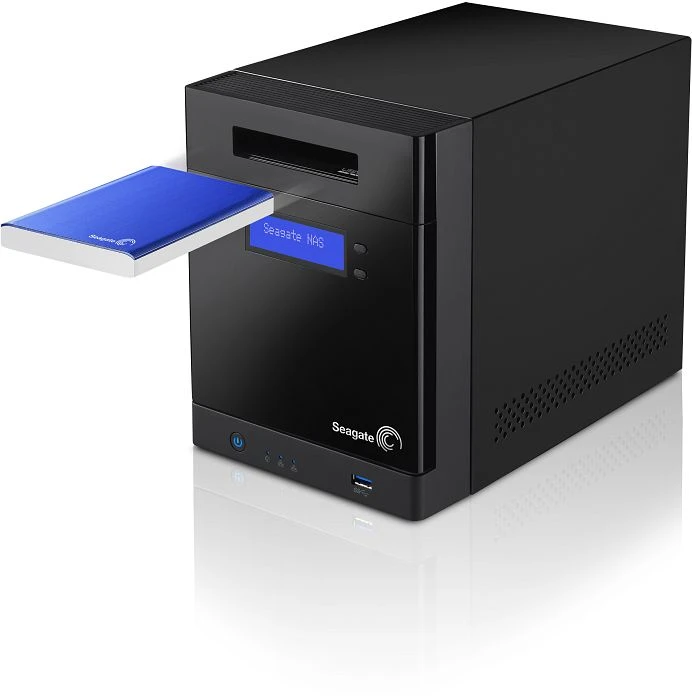 Seagate Business Storage 4-Bay 4TB, 2x RJ-45 1000Base-T, 2x USB-A 3.0