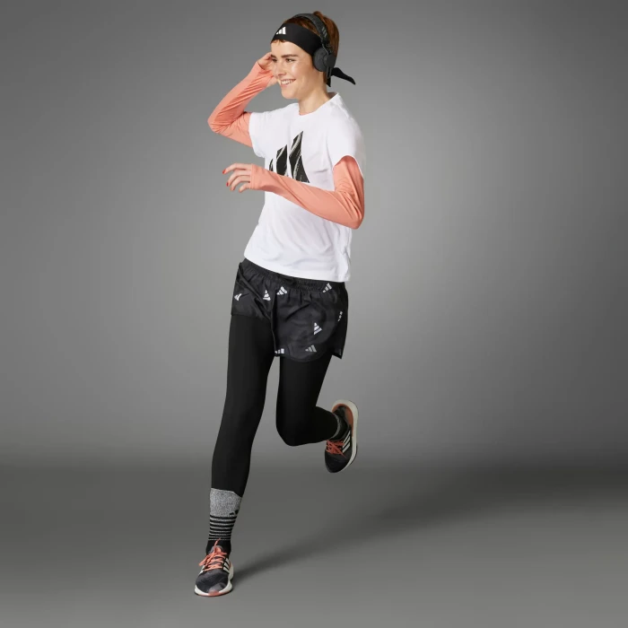 adidas Run It Brand Love T-Shirt kurzarm weiß (Damen)