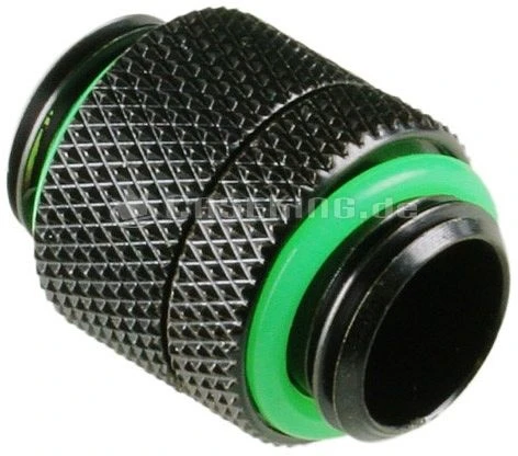 Bitspower Adapter 2x G1/4" drehbar matt schwarz (BP-MBRG)