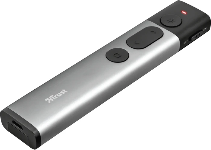 Trust Kazun Aluminium Wireless Presenter schwarz/grau, USB-A