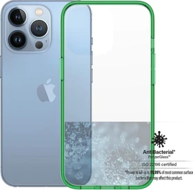 PanzerGlass Clear Case Color AntiBacterial für Apple iPhone 13 Pro Lime Limited Edition