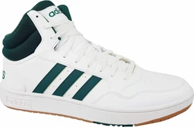 adidas Hoops 3.0 Mid Classic Vintage core white/collegiate green/gum