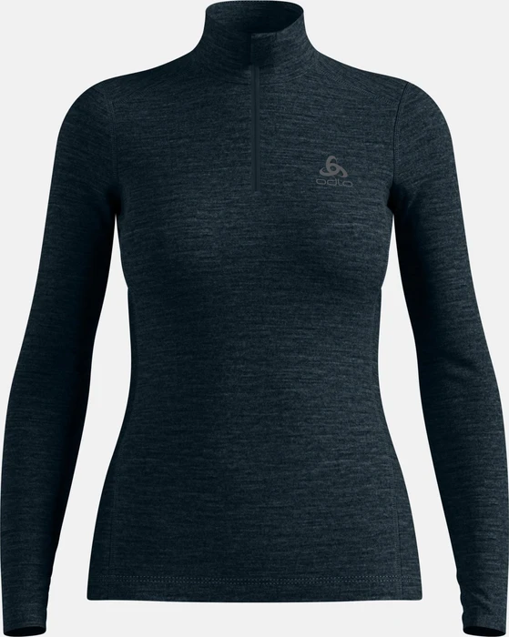 Odlo Natural Merino 200 Baselayer Half Zip Funktionsshirt langarm dark sapphire (Damen)