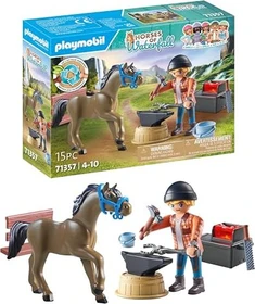playmobil Horses of Waterfall Hufschmied Ben & Achilles