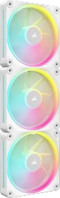 Corsair iCUE LINK LX120 RGB Starter Kit, weiß, LED-Steuerung, 120mm, 3er-Pack