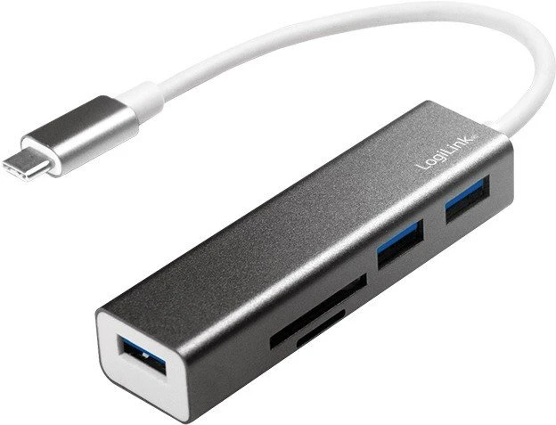 LogiLink Dual-Slot-Cardreader, USB-C 3.0 [Stecker]