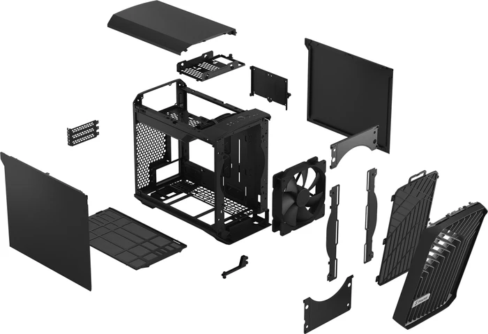 Fractal Design Torrent Nano Black Solid, Mini-ITX