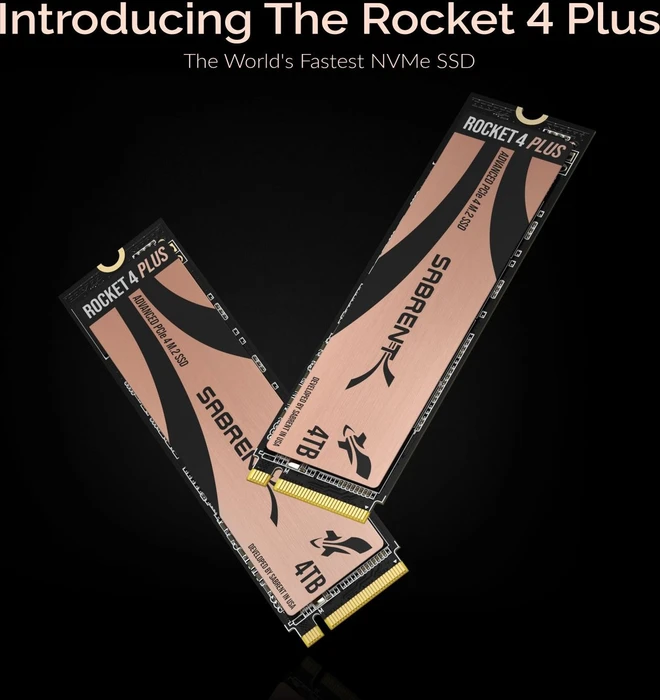 Sabrent Rocket 4 Plus 4TB, M.2 2280 / M-Key / PCIe 4.0 x4