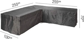 AeroCover Schutzhülle für Lounge-Set L-Form 90° Ecke 2550x2550x100mm