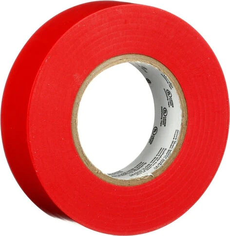 3M Temflex PVC Elektro-Isolierband rot, Isolierband, 19mm/25m, 1 Stück