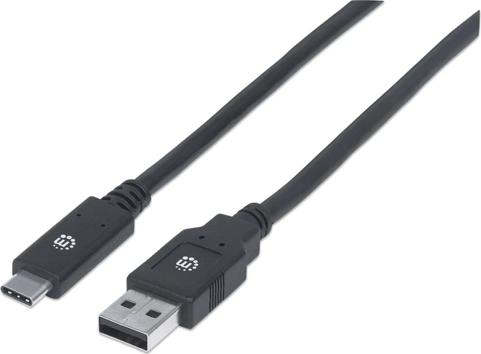 Manhattan USB 3.1 Typ C Gen1-Kabel 2.0m schwarz