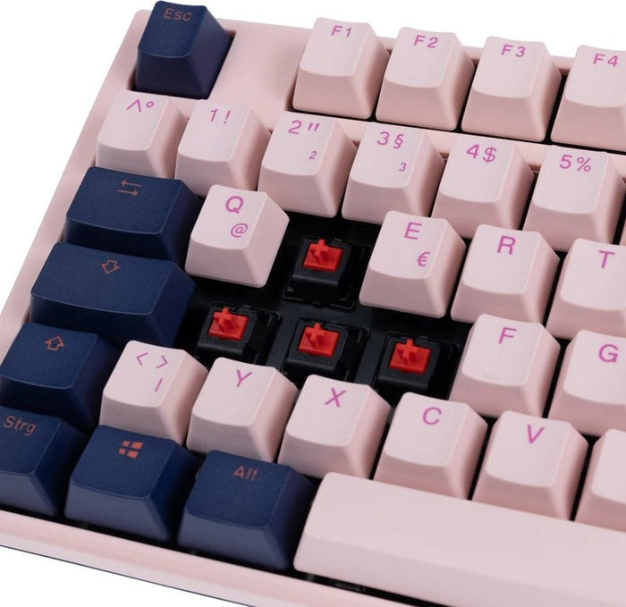 Ducky One 3 Fuji TKL PBT rosa/blau, MX RED, USB, DE