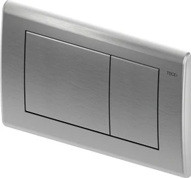 TECE TECEplanus WC-Betätigungsplatte für Zweimengentechnik 214x144x15mm edelstahl gebürstet